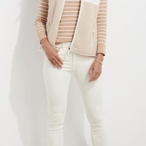 Jamie High-Rise Skinny Cords - MARSHMALLOW - size 32